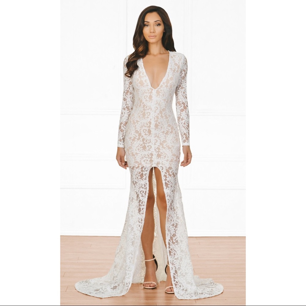White Lace Gown